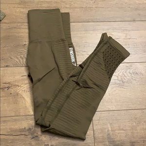 Olive green gymshark vital seamless leggings